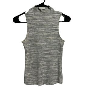 Anthropologie Mock Neck Ribbed Top